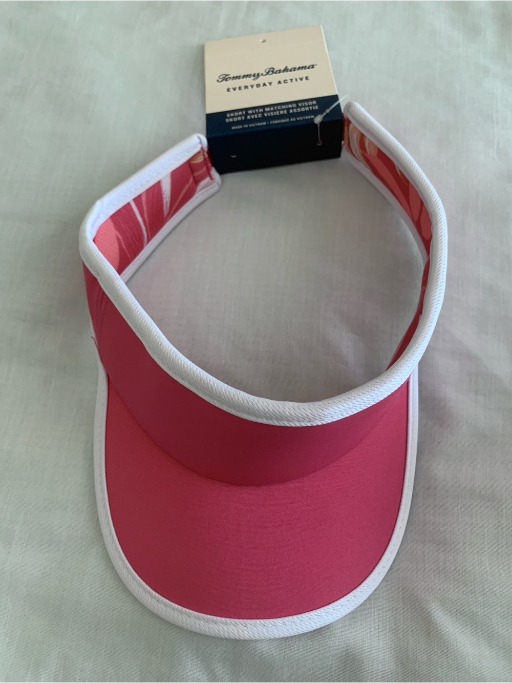 Tommy Bahama Everyday Active Pink Tropical Skort Matching Visor Set S NWT - Picture 10 of 12